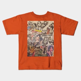 Rock 'n Roll Collage by Adison Kids T-Shirt